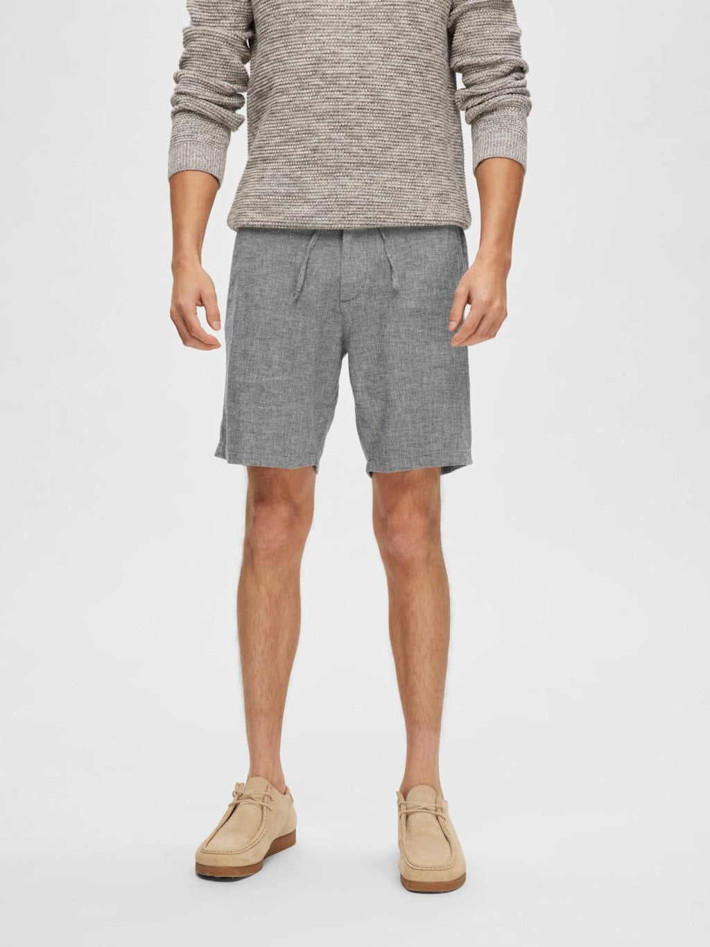 SLHREGULAR-BRODY LINEN SHORTS