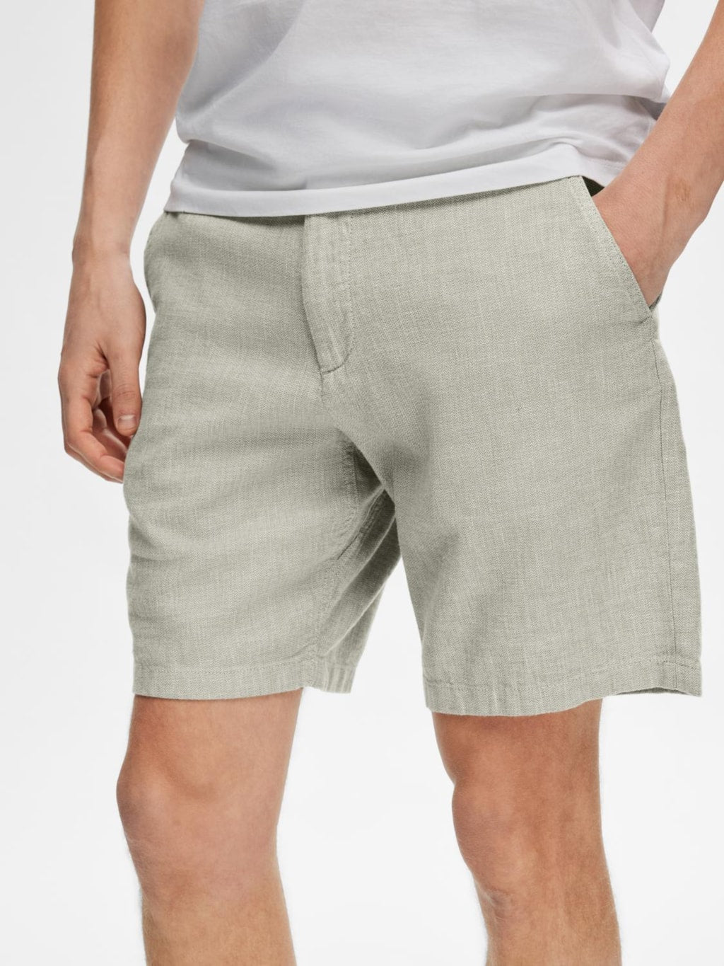 SLHREGULAR-BRODY LINEN SHORTS