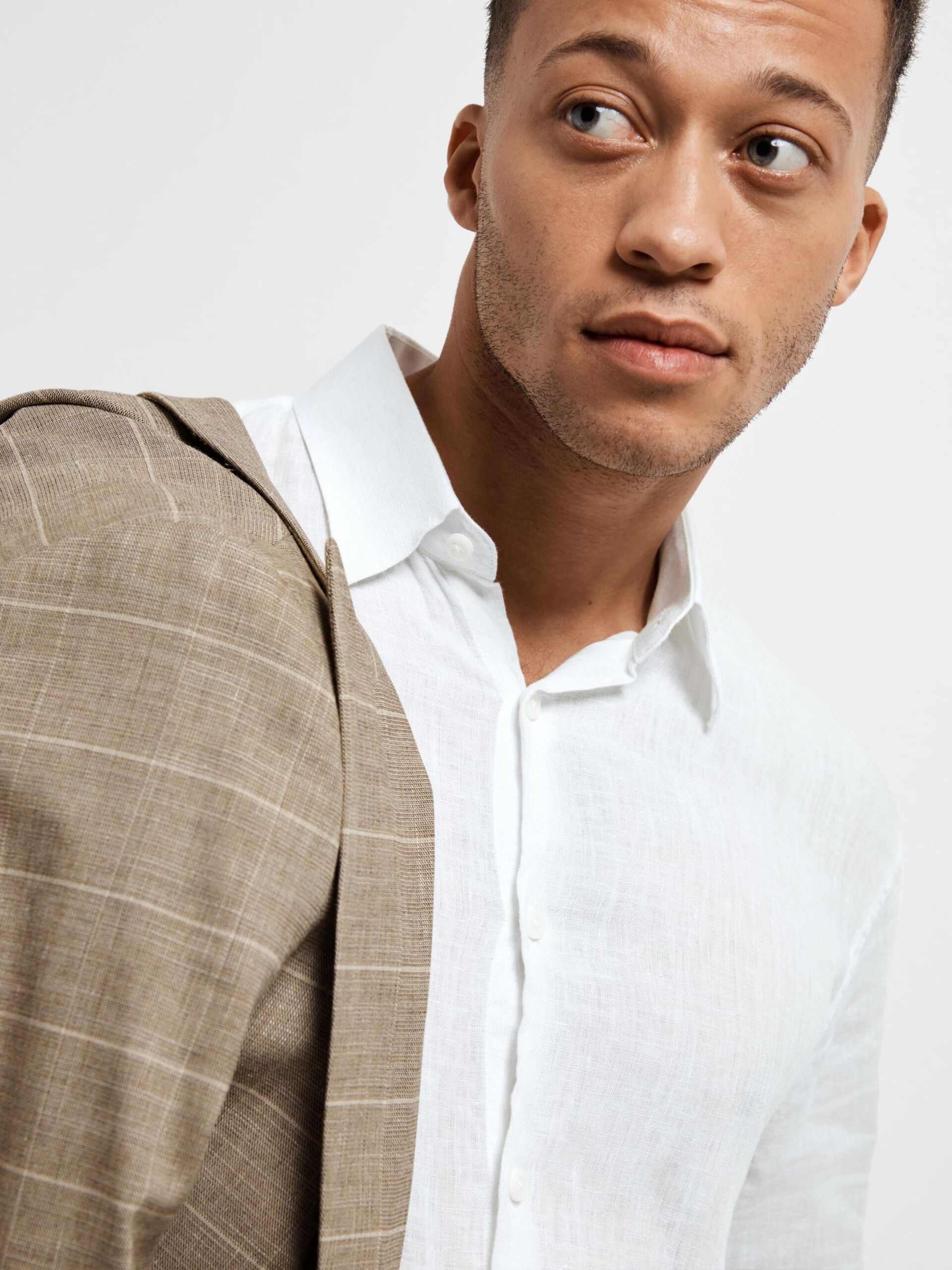 Slhregkylian-Linen Shirt Ls Classic Noos