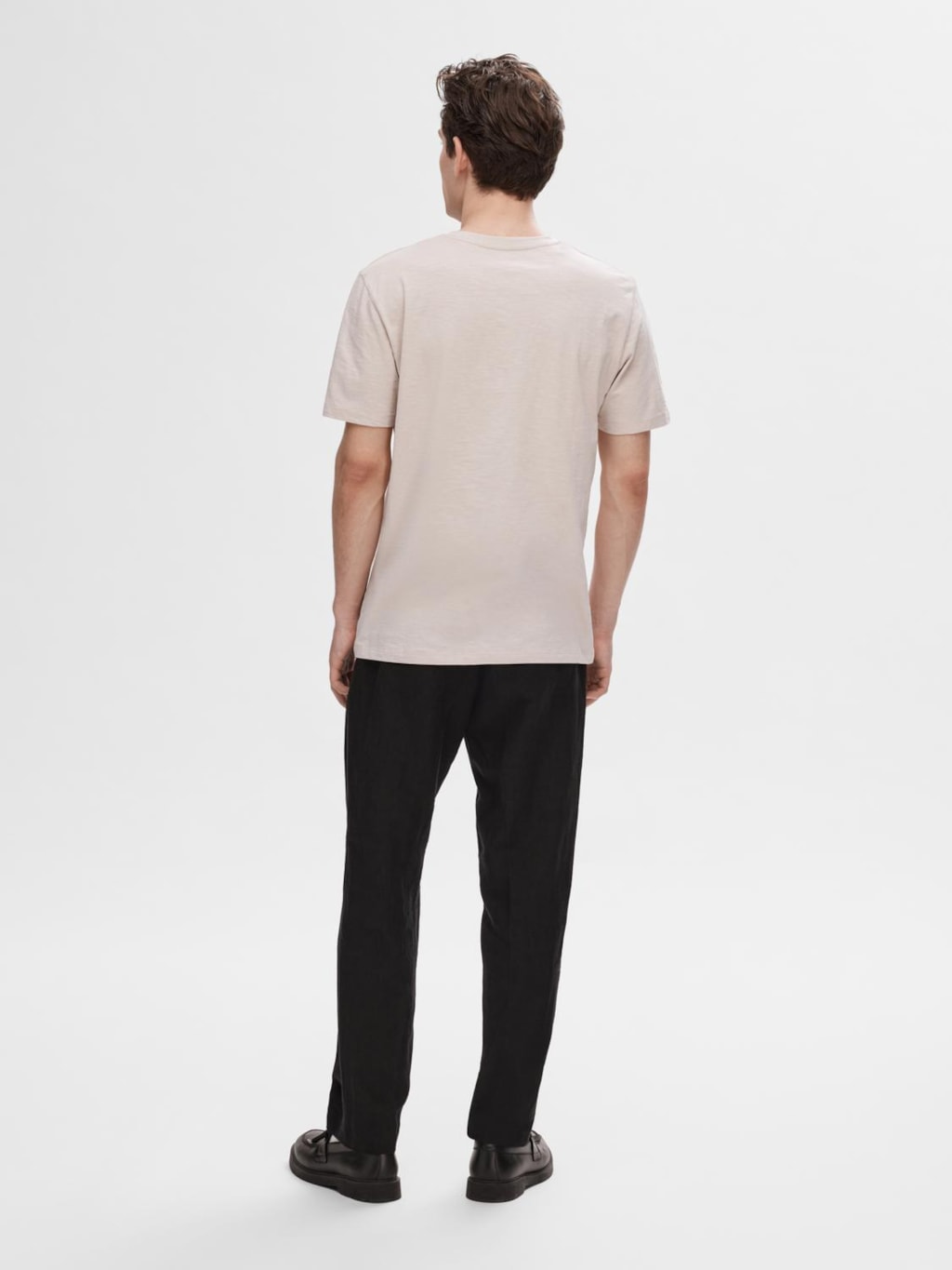 SLHASPEN SLUB SS O-NECK TEE