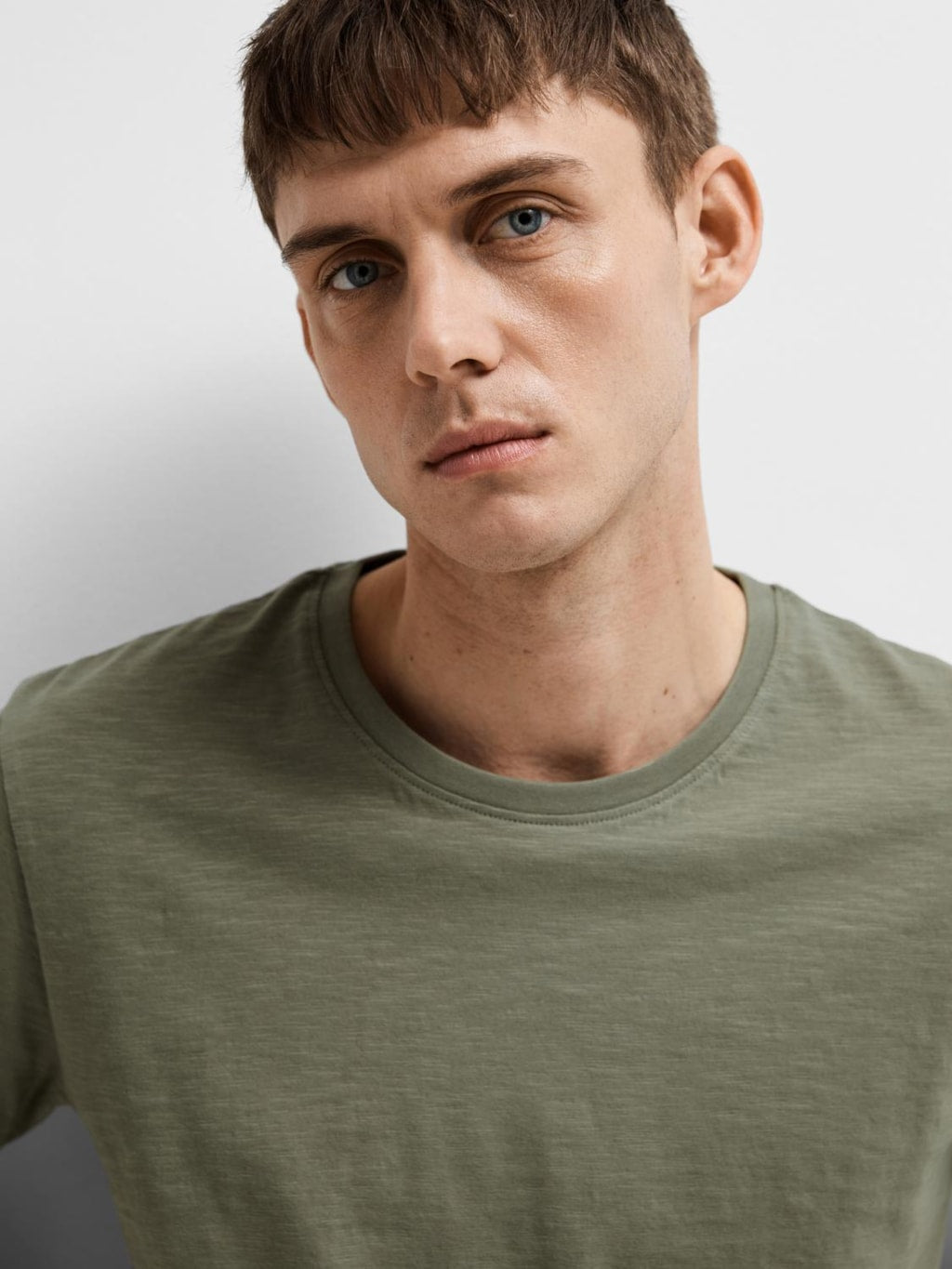 SLHASPEN SLUB SS O-NECK TEE