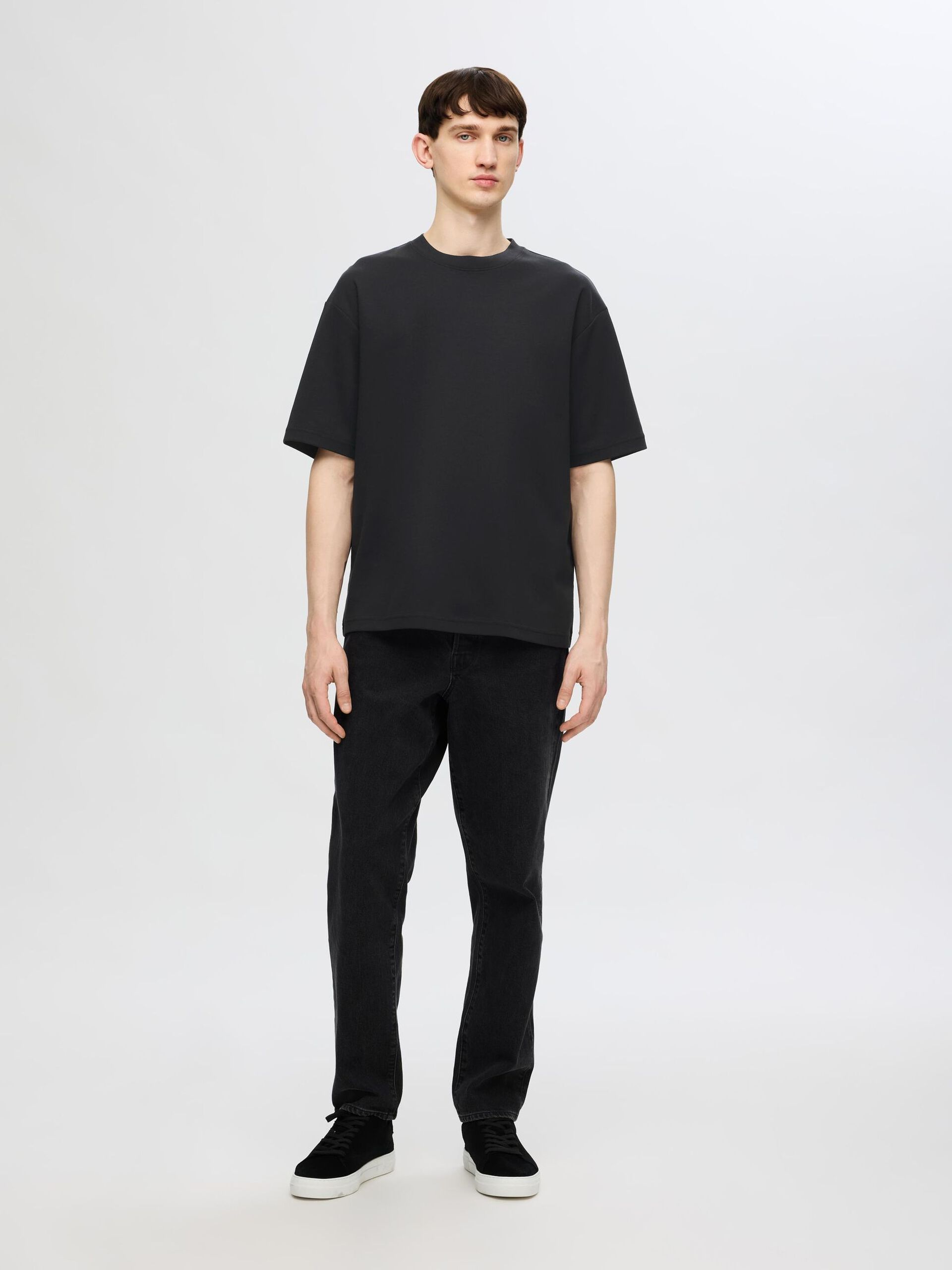 Slhlooseoscar Ss O-Neck Tee Noos