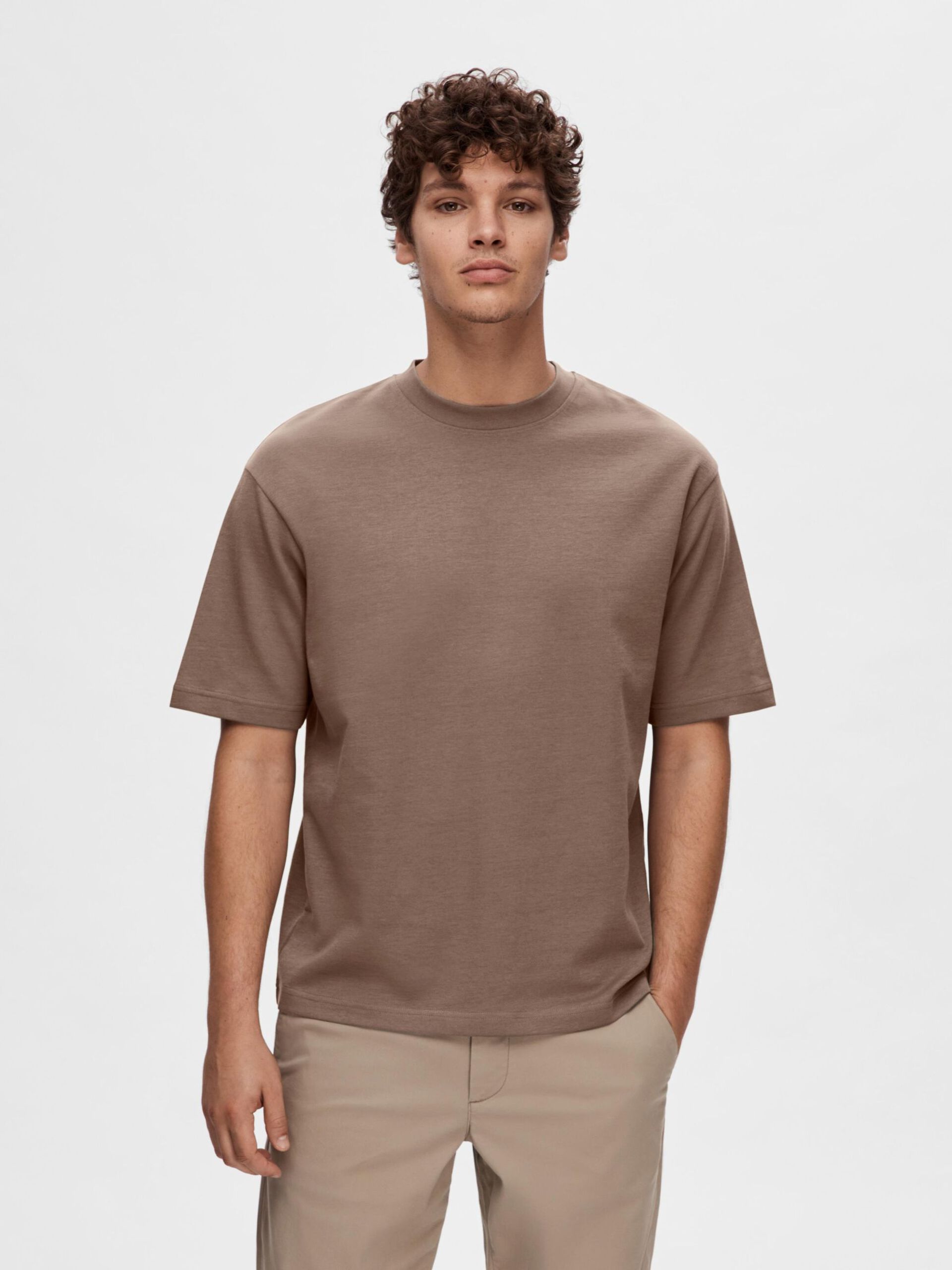 Slhlooseoscar Ss O-Neck Tee Noos