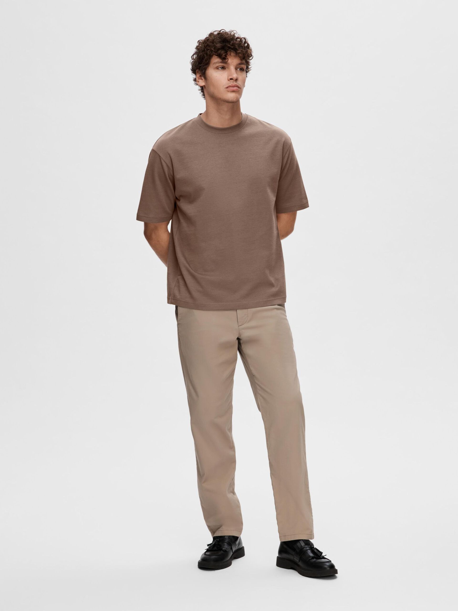 Slhlooseoscar Ss O-Neck Tee Noos