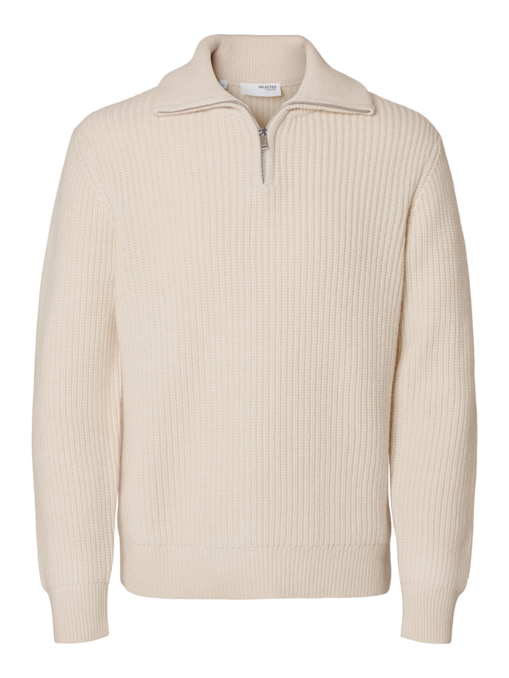 SLHLAND LS KNIT HALF ZIP