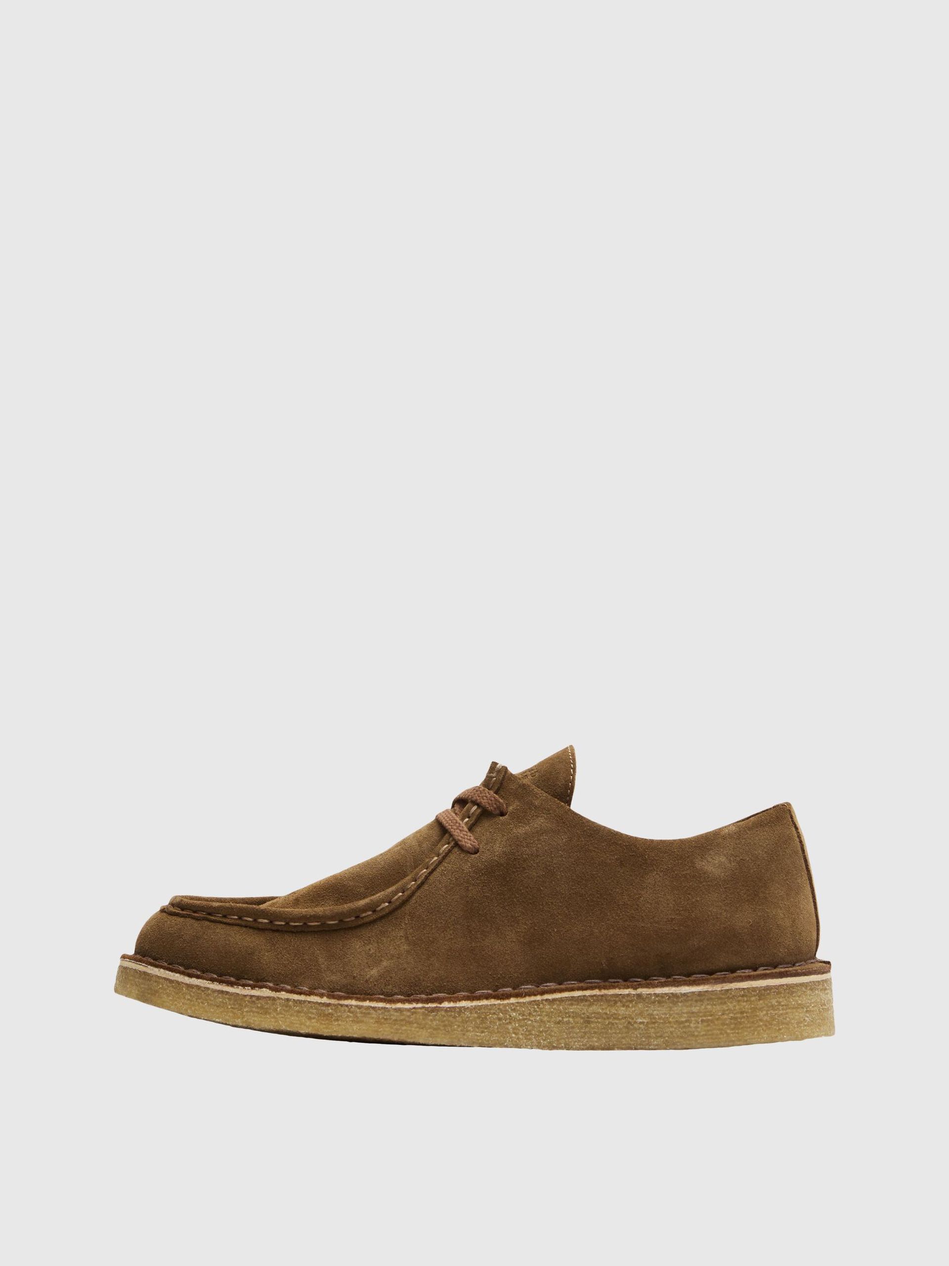 SLHCHRISTIAN SUEDE WEDGE MOC-TOE SHOE