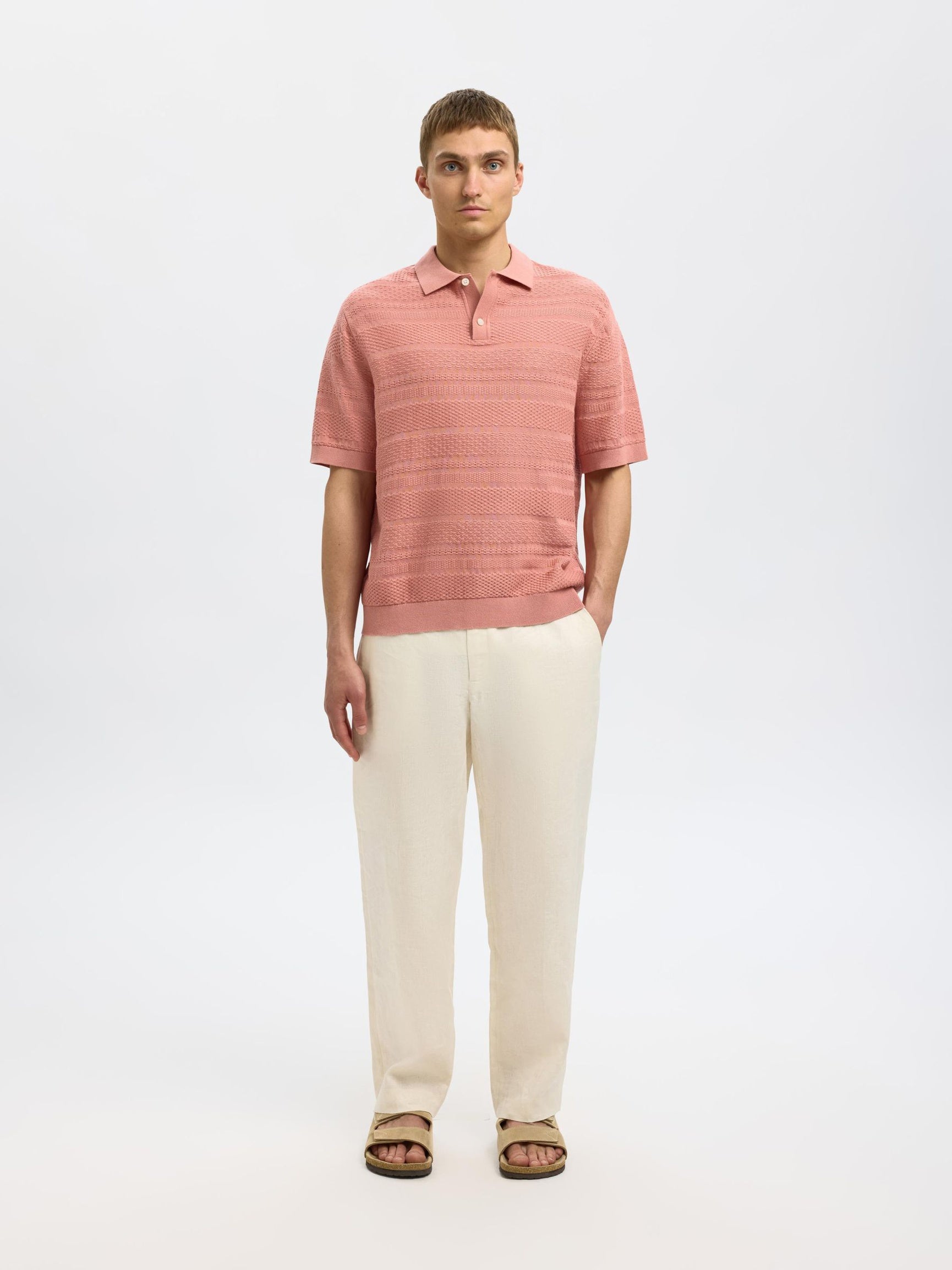 Slhfoam SS Knit Relaxed Structure Polo