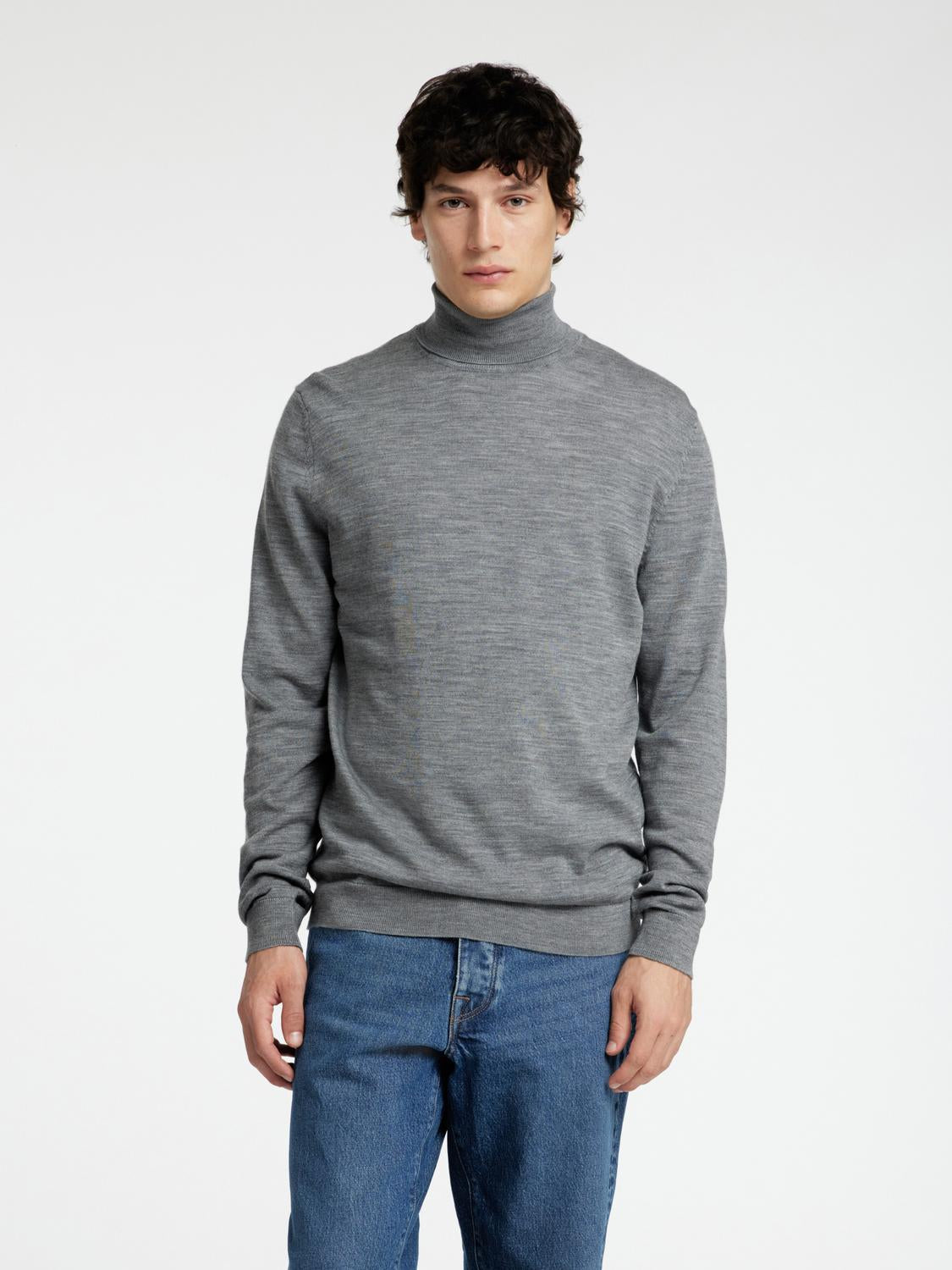 Pullovers - Slhtray Ls Knit Merino Roll Neck Noos -  - Hr Ravn