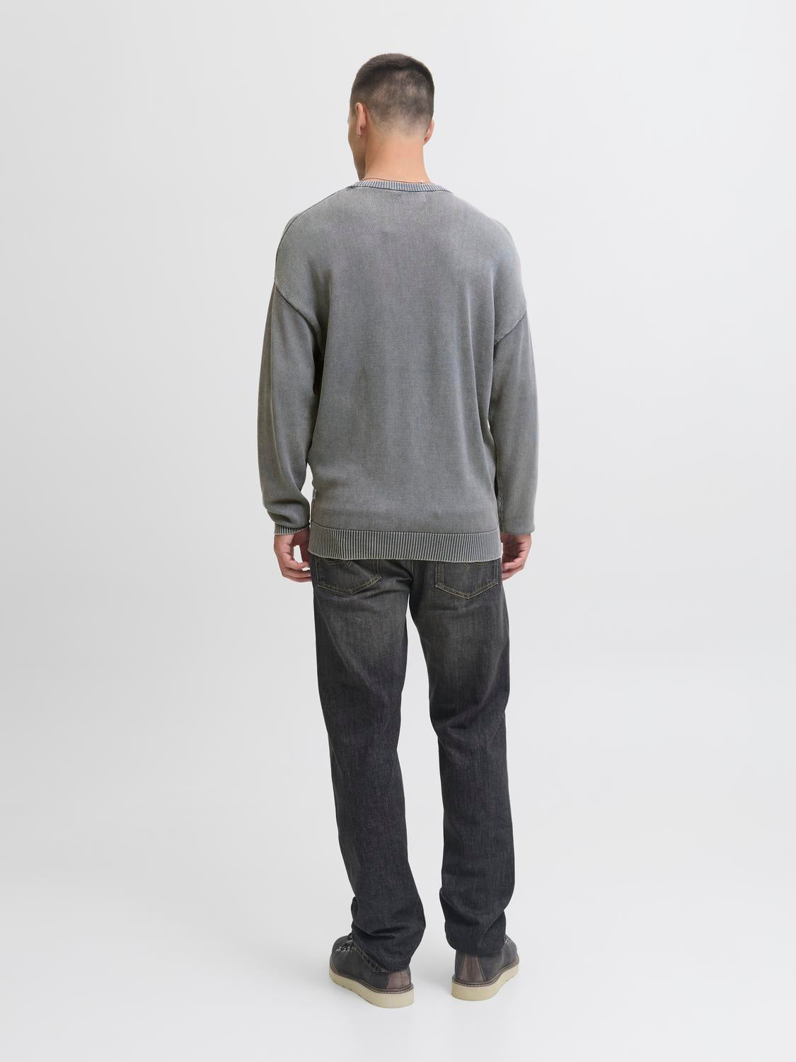 STRIK - Jjecharge Faded Knit Crew Neck Sn -  - Hr Ravn