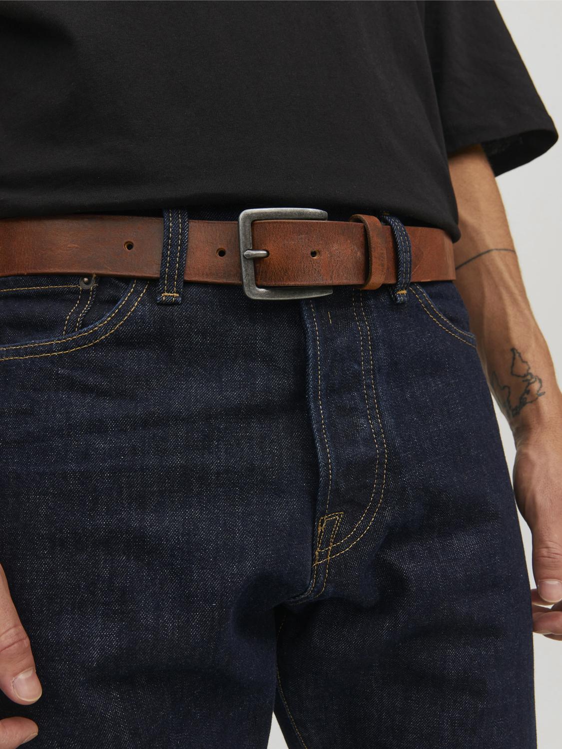 Belts - Jacvictor Leather Belt Noos -  - Hr Ravn