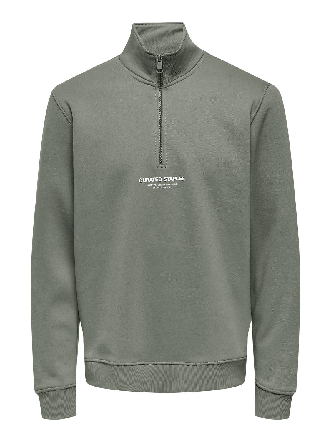 Onscurated Reg Half Zip Sweat Noos