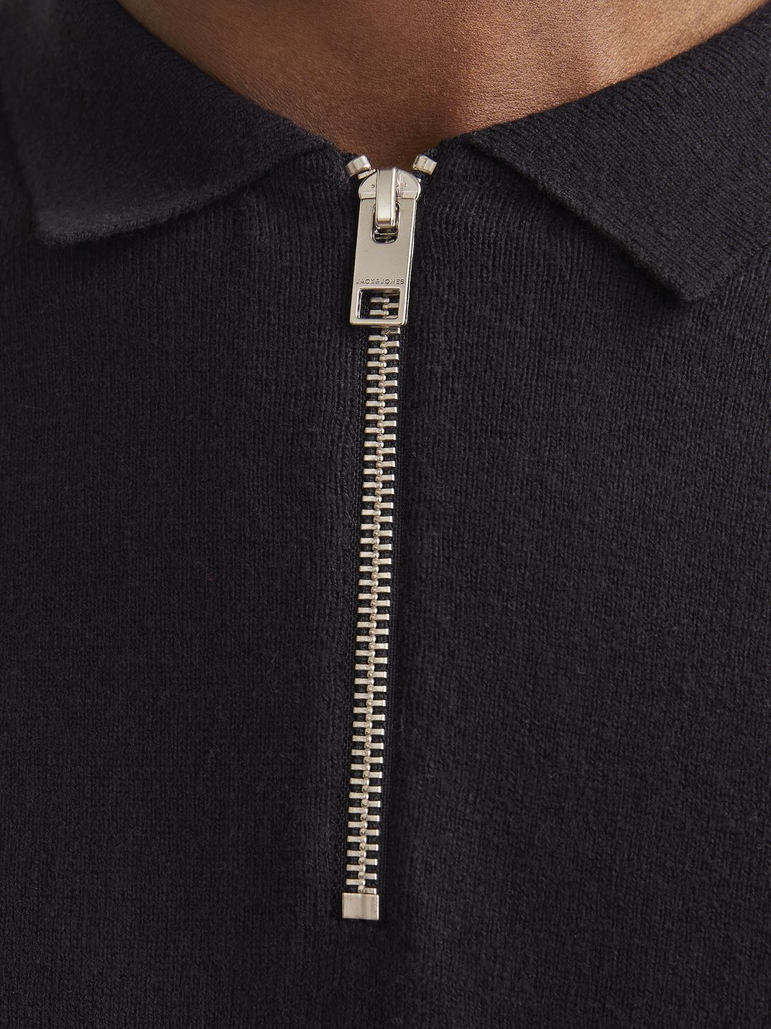 STRIK - Jjeemil Knit Polo Half Zip Ls Noos -  - Hr Ravn
