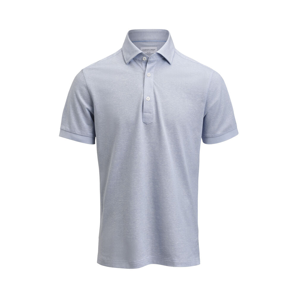 LANGE SKJORTER - Indigo Bow 133 S/S Polo Tailored Fit -  - Hr Ravn