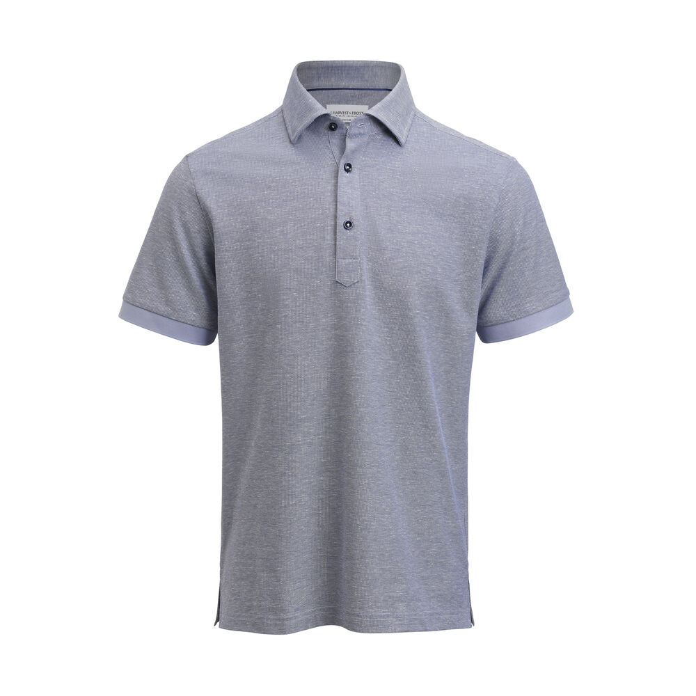 LANGE SKJORTER - Indigo Bow 133 S/S Polo Tailored Fit -  - Hr Ravn