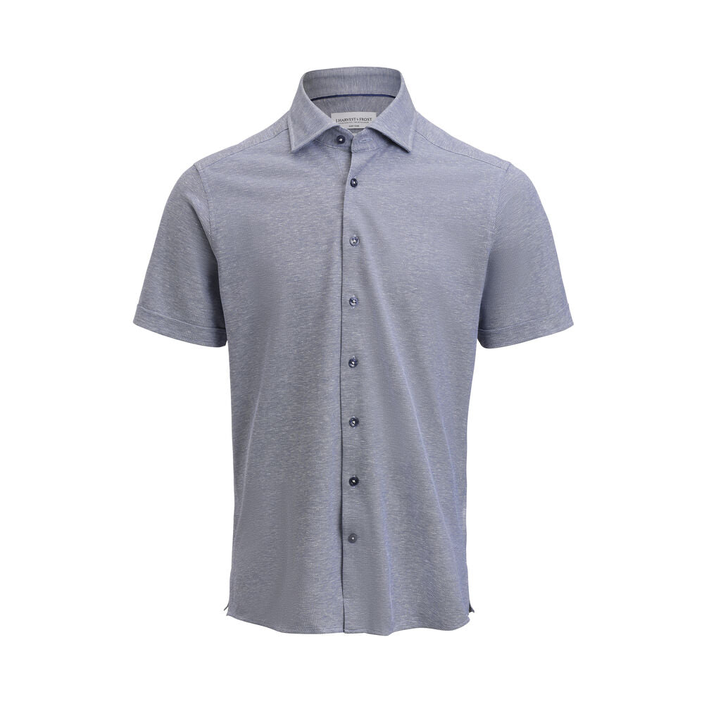 LANGE SKJORTER - Indigo Bow 133 S/S Shirt Tailored Fit -  - Hr Ravn