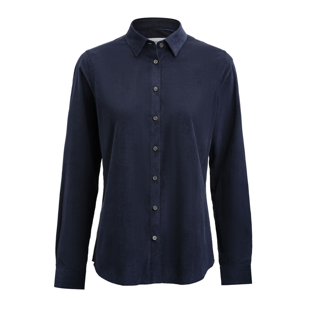 LANGE SKJORTER - Indigo Bow 134 Fløjls Skjorte Dame contemporary -  - Hr Ravn