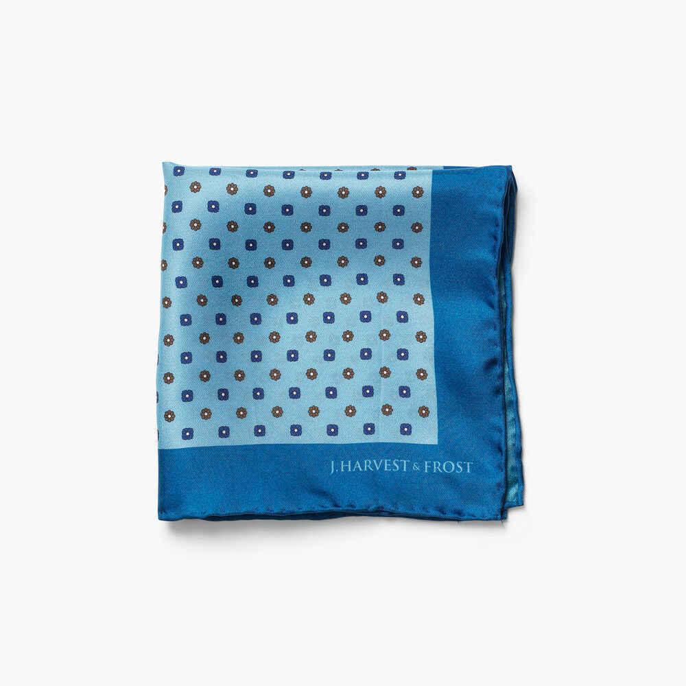 HANKIES - Lommetørklæde silke blomstret. -  - Hr Ravn