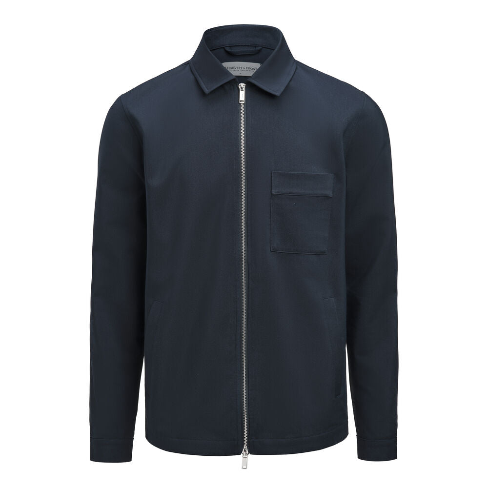 OVERSHIRT - Modern Zip Overshirt herre -  - Hr Ravn
