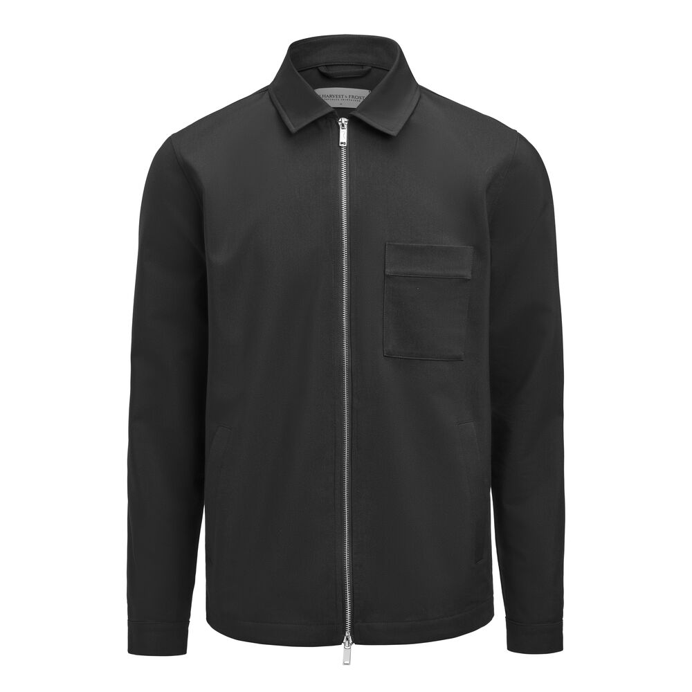 OVERSHIRT - Modern Zip Overshirt herre -  - Hr Ravn