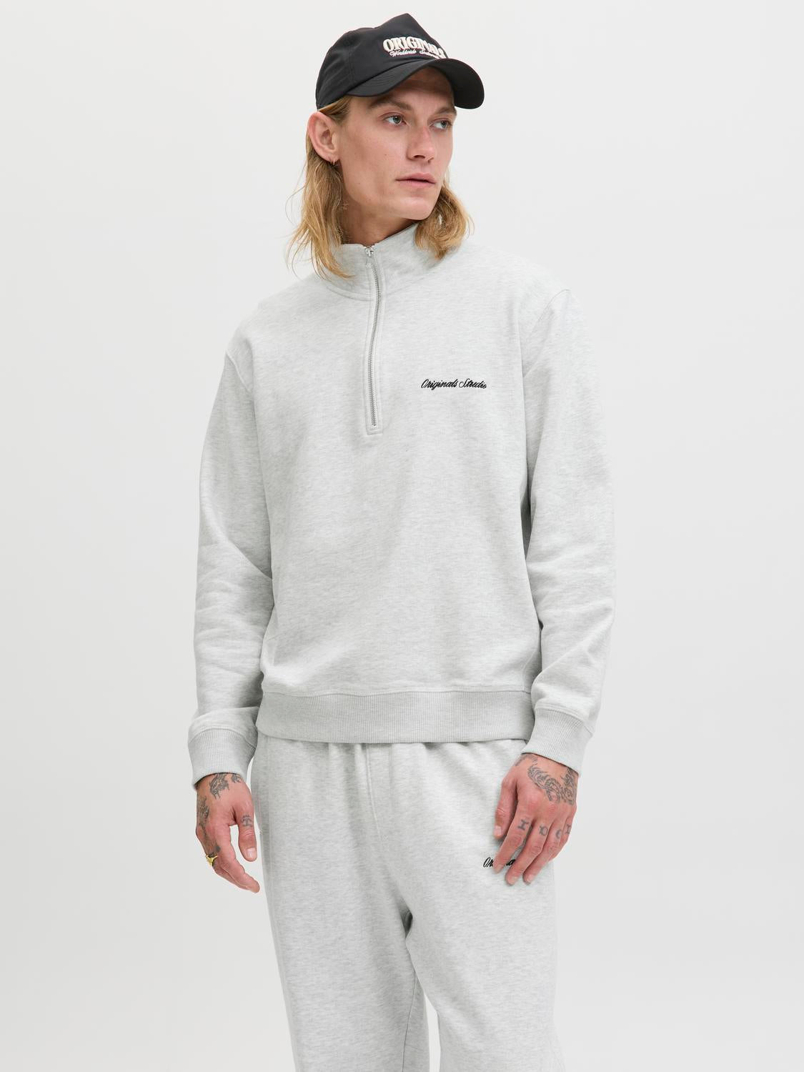 Sweatshirts - Jornorrebro Emb Sweat High Neck Noos -  - Hr Ravn