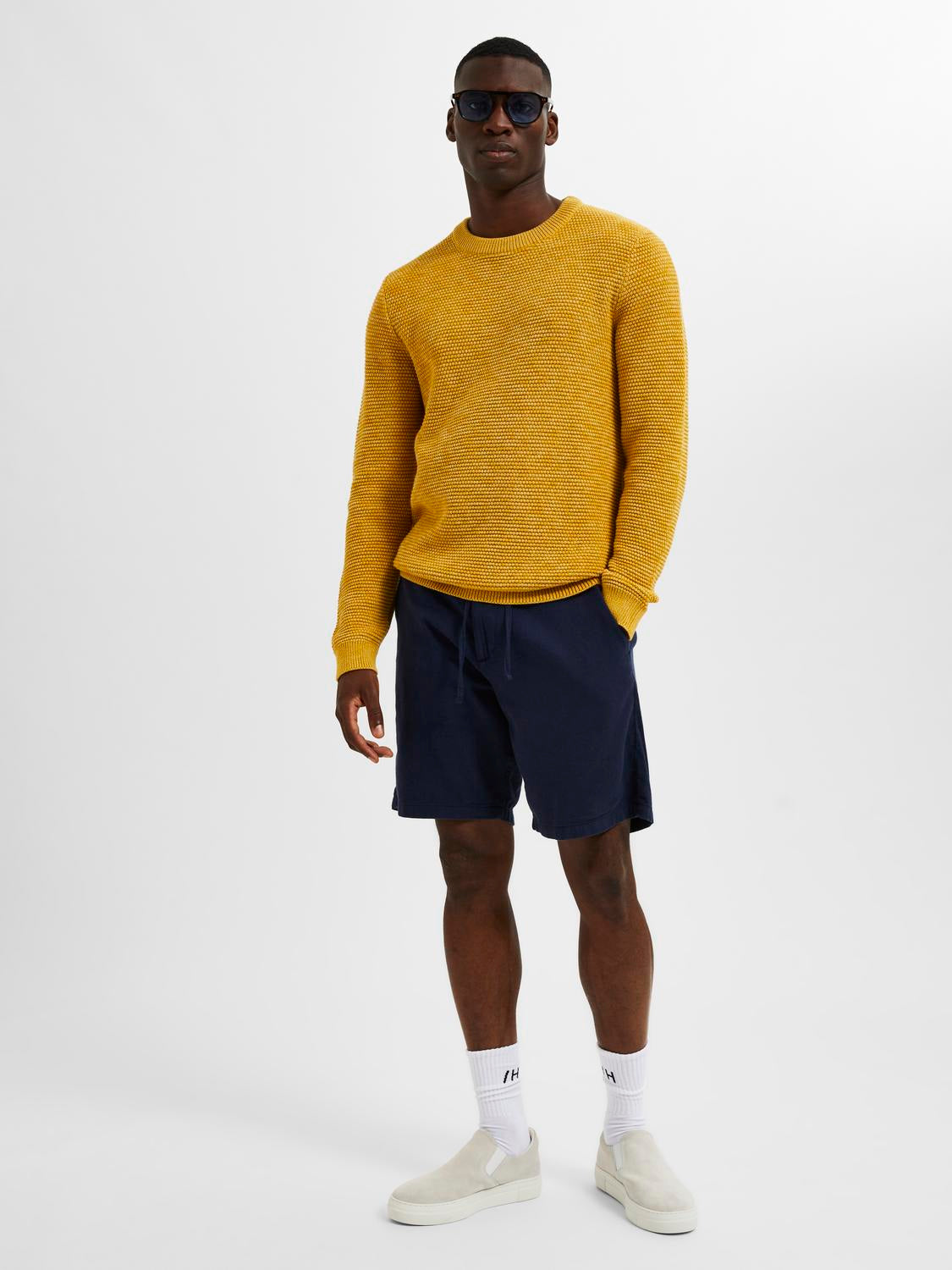 SHORTS - Slhregular-Brody Linen Bld Shorts Noos -  - Hr Ravn