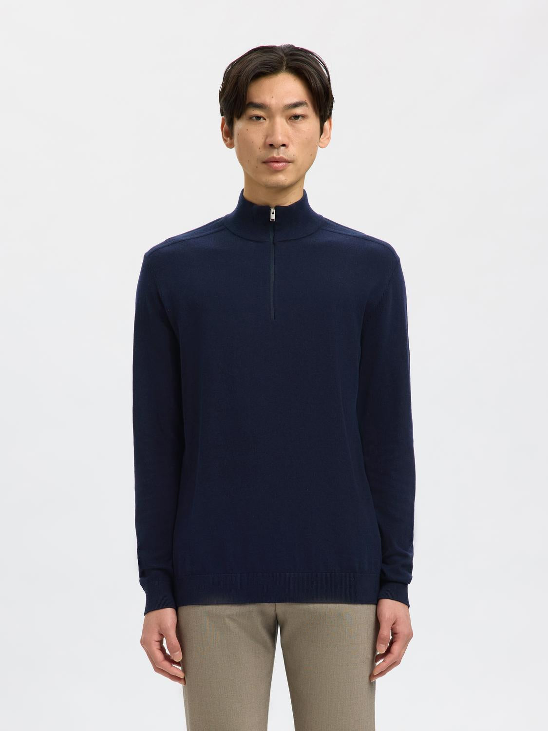 STRIK - Slhberg Ls Half Zip Noos -  - Hr Ravn