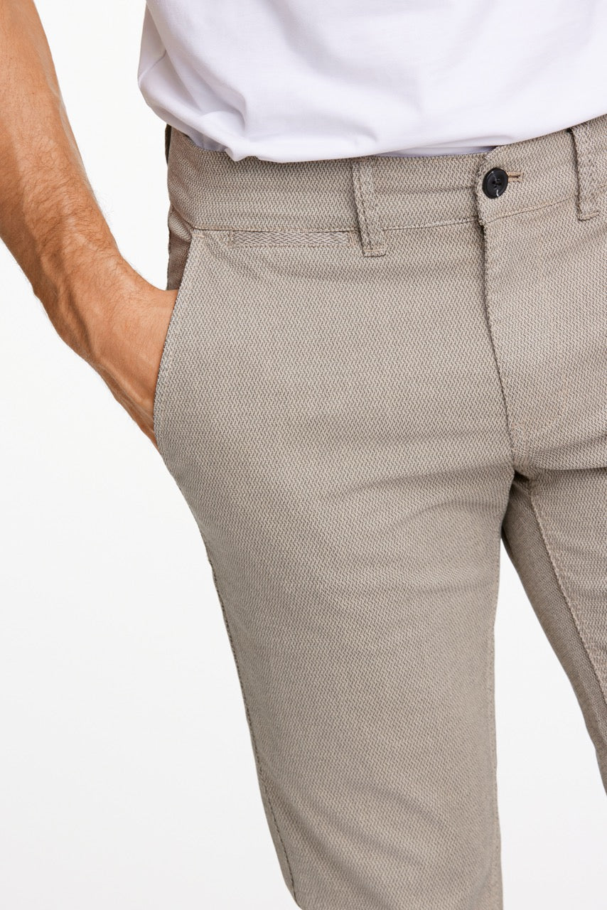 BUKSER - Structure superflex chinos -  - Hr Ravn