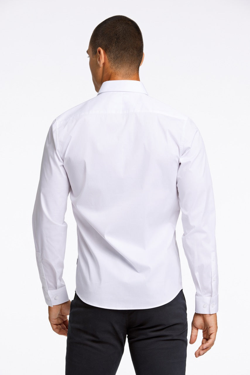 LANGE SKJORTER - Superflex poplin shirt L/S -  - Hr Ravn