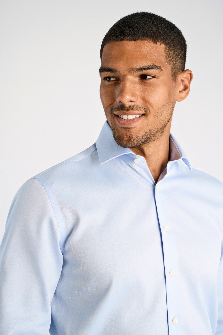 LANGE SKJORTER - Plain fine twill shirt, WF LS -  - Hr Ravn