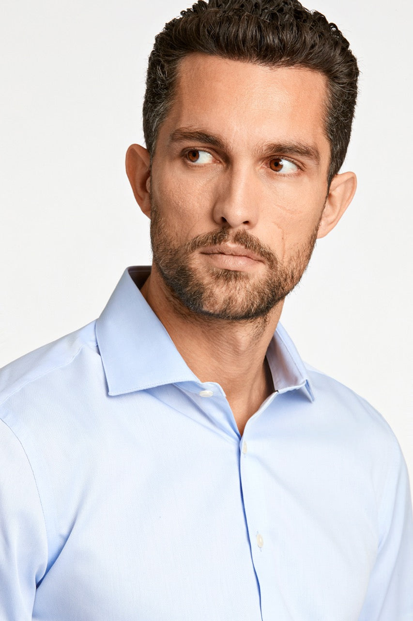 LANGE SKJORTER - Plain fine twill shirt, WF LS -  - Hr Ravn