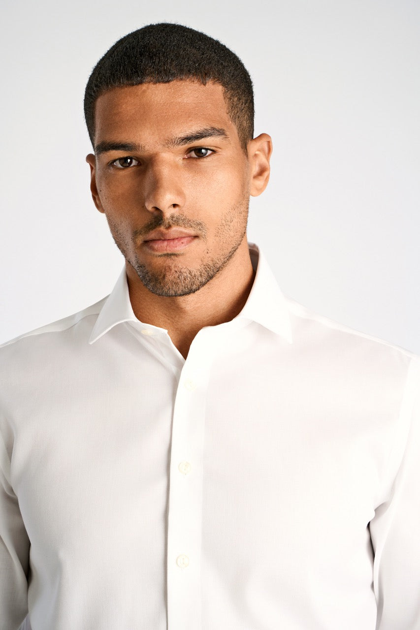 LANGE SKJORTER - Plain fine twill shirt, WF LS -  - Hr Ravn