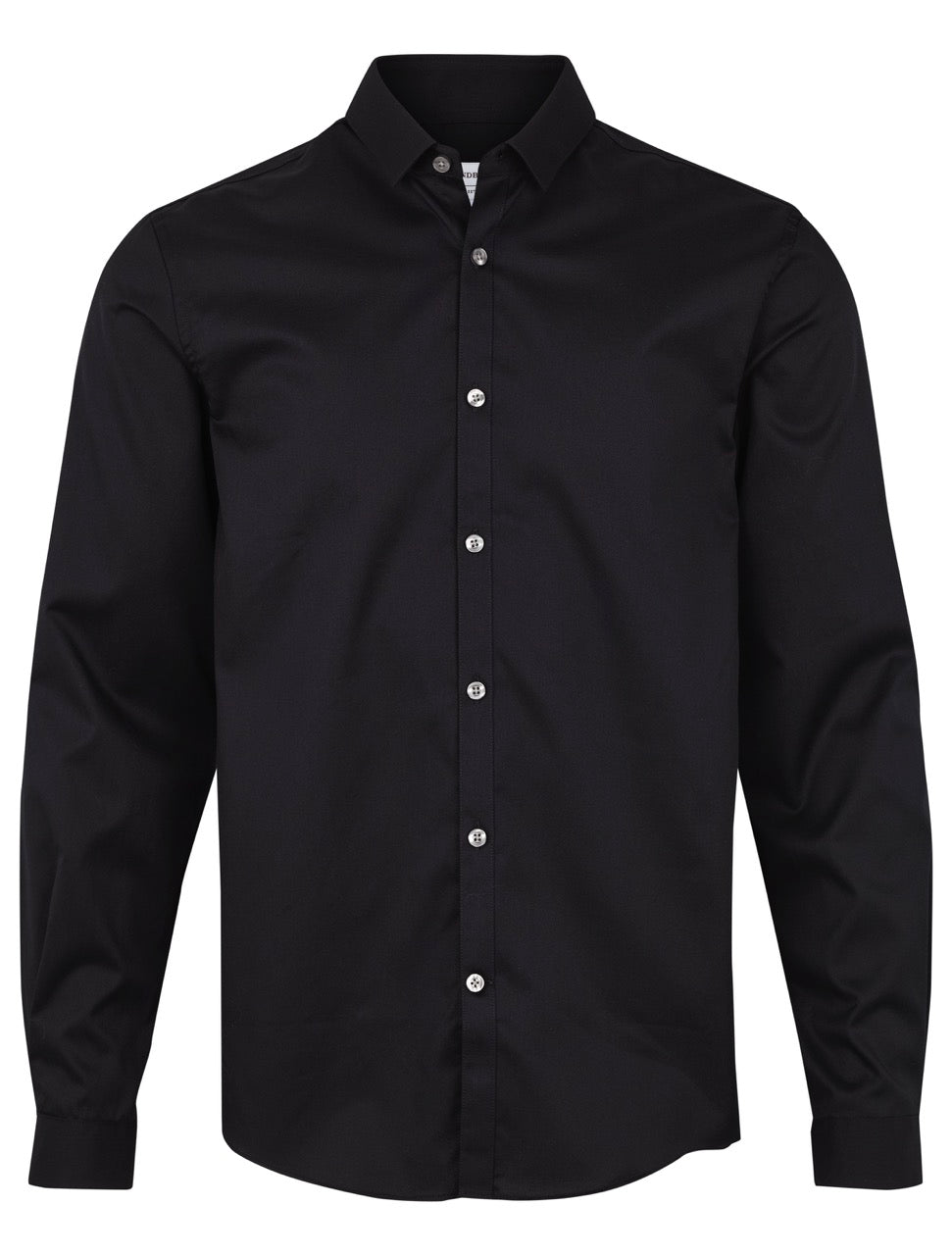 Plain twill stretch shirt L/S