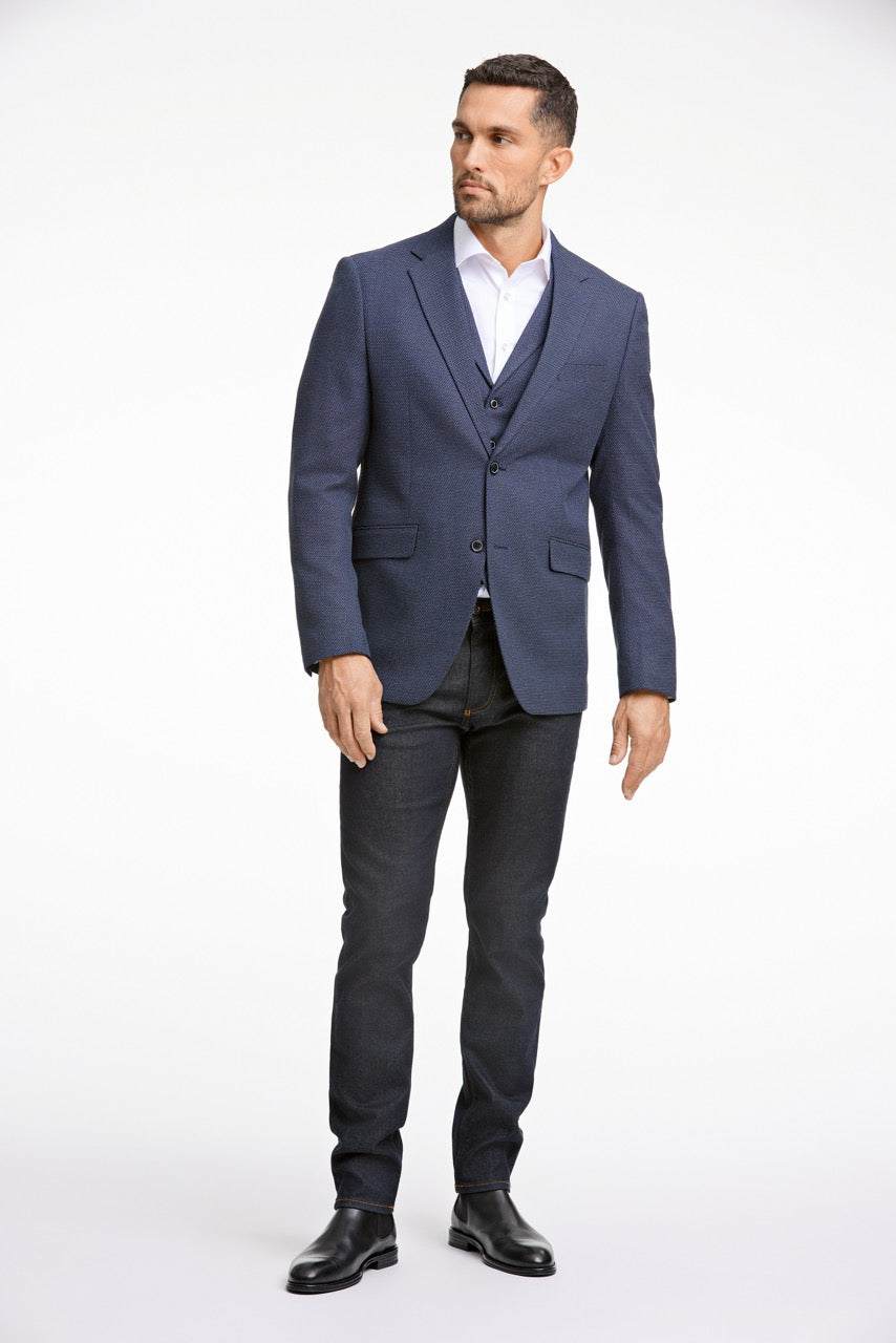 BLAZER - Dobby stretch blazer -  - Hr Ravn