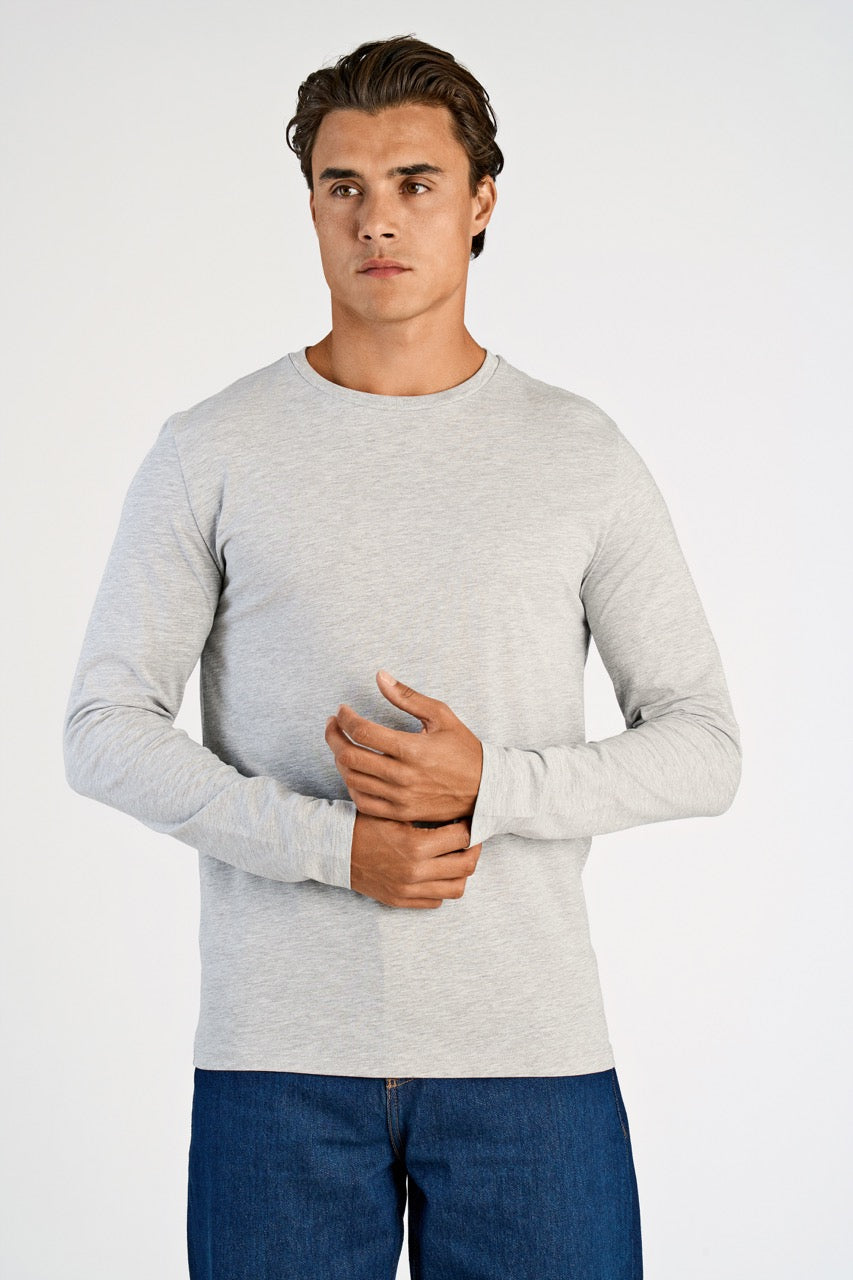 T-SHIRTS - Basic o-neck stretch tee L/S -  - Hr Ravn