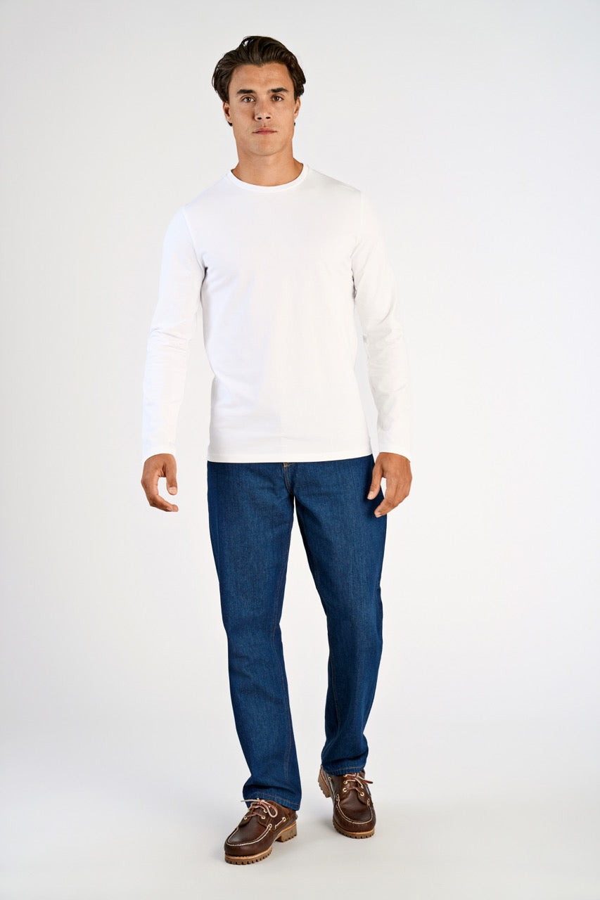 T-SHIRTS - Basic o-neck stretch tee L/S -  - Hr Ravn