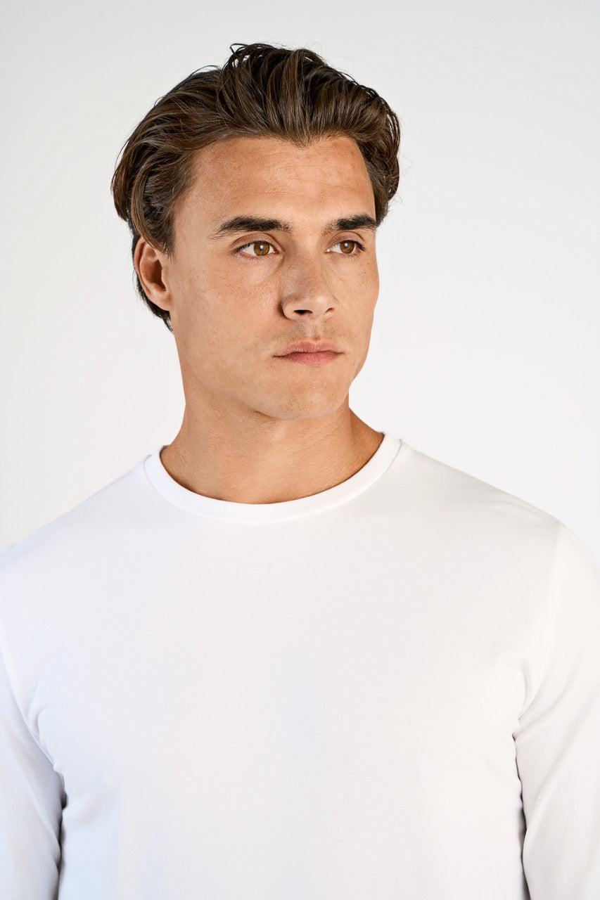 T-SHIRTS - Basic o-neck stretch tee L/S -  - Hr Ravn