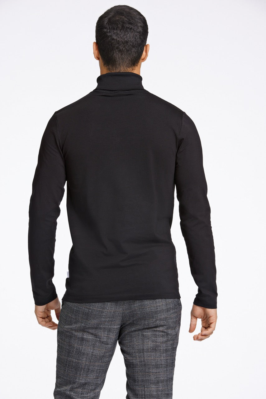 Roll neck tee L/S