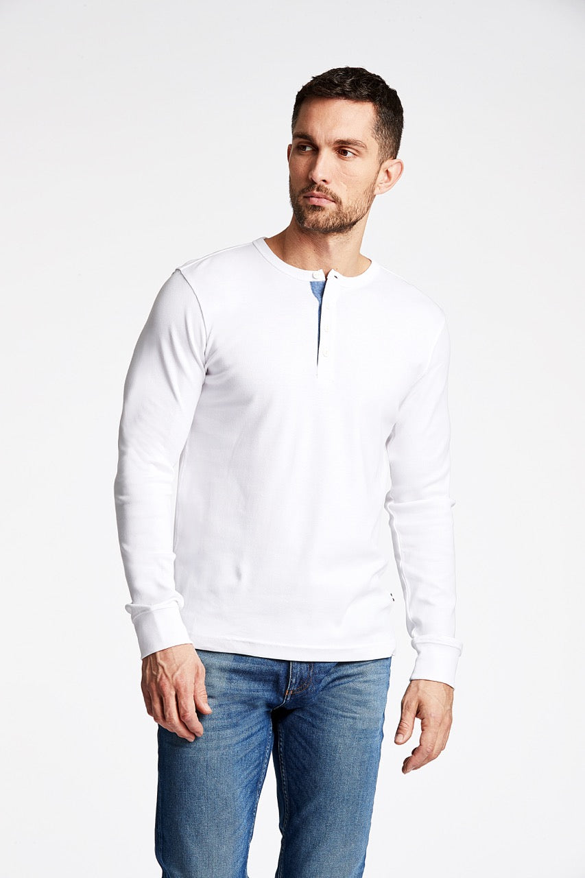 T-SHIRTS - Solid granddad L/S -  - Hr Ravn