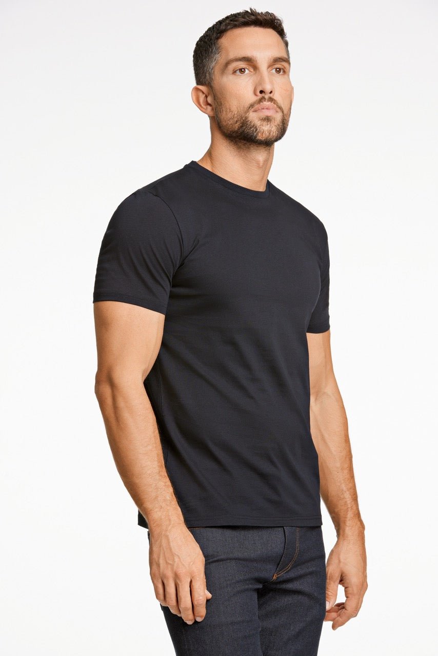 Mercerized cotton tee S/S