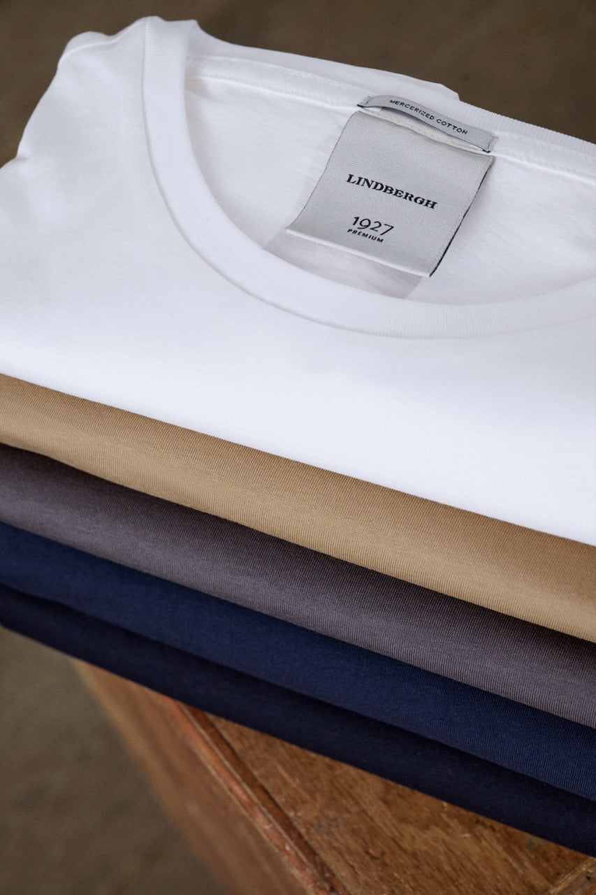 T-SHIRTS - Mercerized cotton tee S/S -  - Hr Ravn