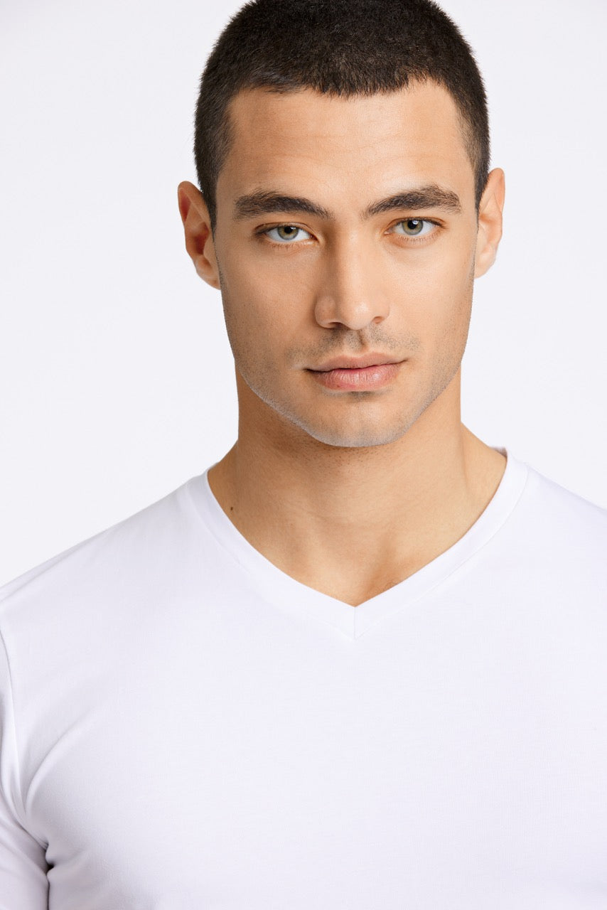 T-SHIRTS - Mens stretch v-neck tee S/S -  - Hr Ravn