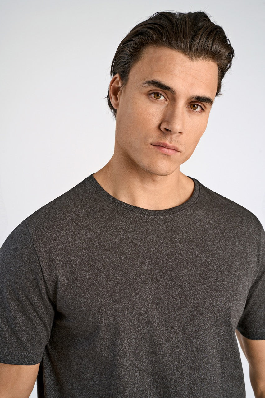 T-SHIRTS - Mouliné o-neck tee S/S -  - Hr Ravn