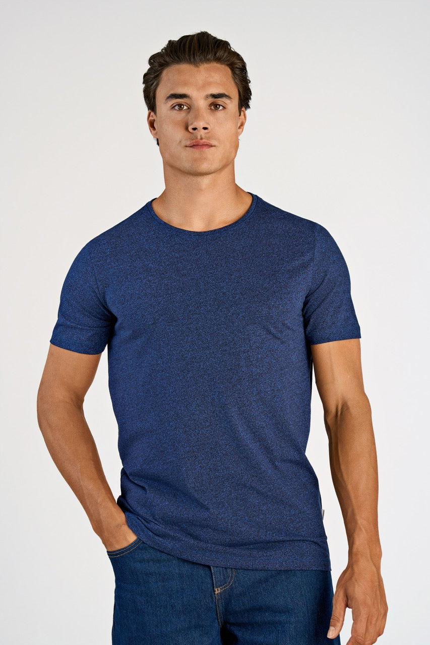 T-SHIRTS - Mouliné o-neck tee S/S -  - Hr Ravn