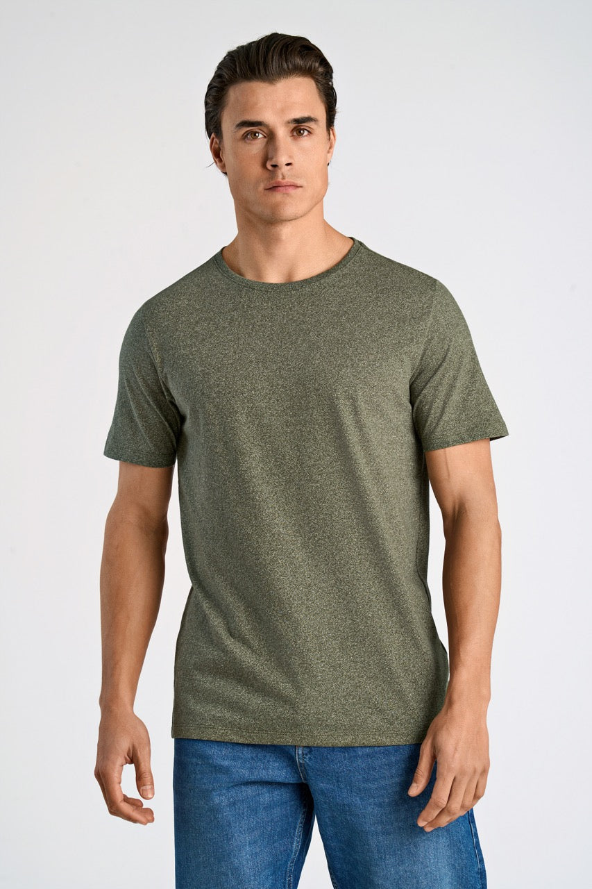 T-SHIRTS - Mouliné o-neck tee S/S -  - Hr Ravn