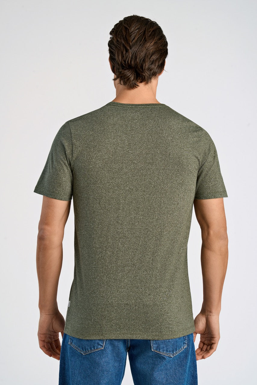 T-SHIRTS - Mouliné o-neck tee S/S -  - Hr Ravn