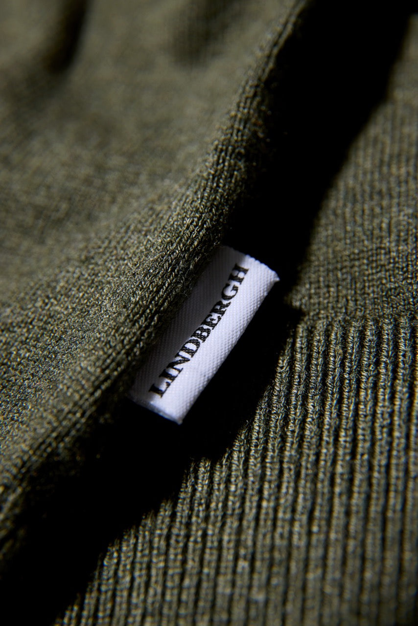 STRIK - Ecovero half zip L/S knit -  - Hr Ravn