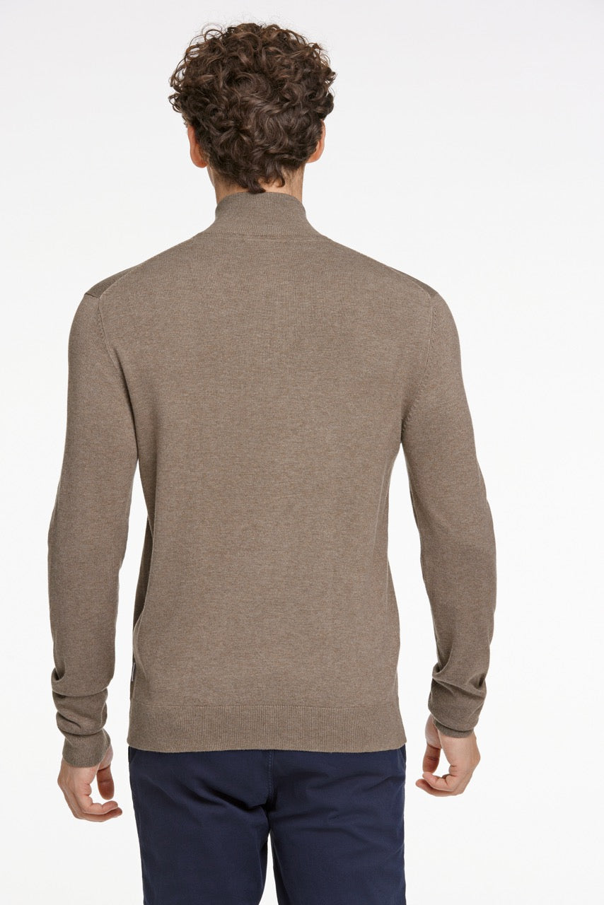 STRIK - Ecovero half zip L/S knit -  - Hr Ravn