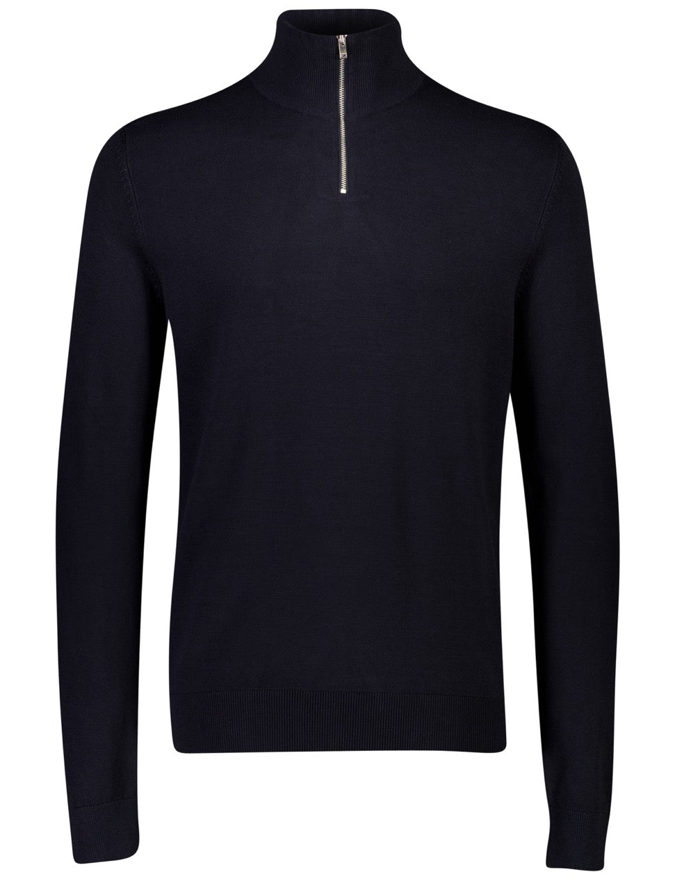 STRIK - Ecovero half zip L/S knit -  - Hr Ravn