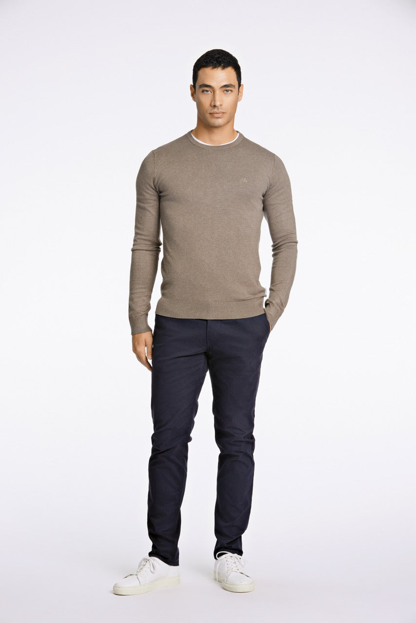 STRIK - Ecovero L/S o-neck knit -  - Hr Ravn