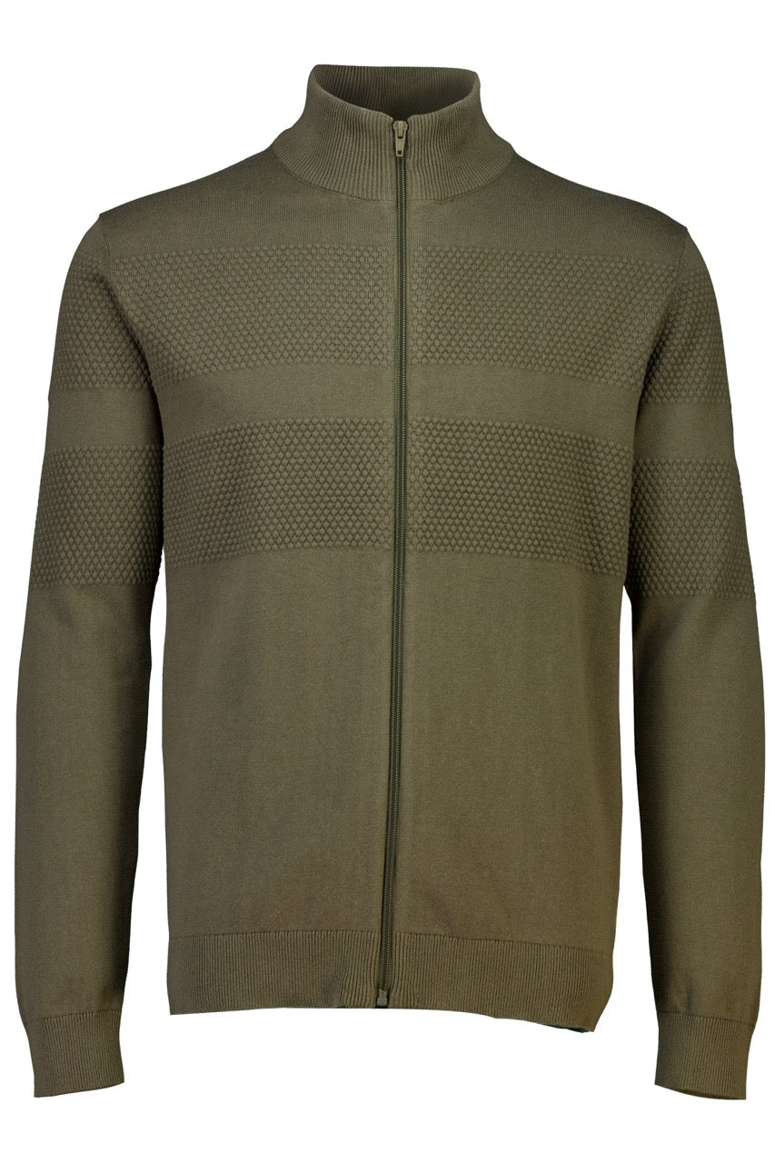 STRIK - Zip through purl cardigan -  - Hr Ravn